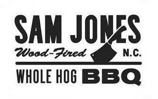 SAM JONES WOOD-FIRED N.C. WHOLE HOG BBQ logo