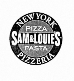 SAM & LOUIE'S NEW YORK PIZZA PASTA PIZZERIA logo