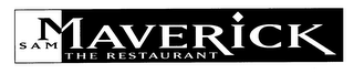 SAM MAVERICK THE RESTAURANT logo
