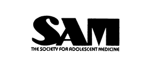 SAM THE SOCIETY FOR ADOLESCENT MEDICINE logo