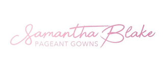 SAMANTHA BLAKE PAGEANT GOWNS logo