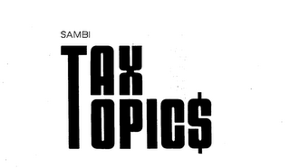 SAMBI TAX TOPICS logo