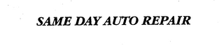 SAME DAY AUTO REPAIR logo