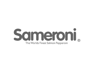 SAMERONI THE WORLDS FINEST SALMON PEPPERONI logo