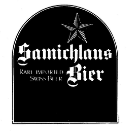 SAMICHLAUS BIER RARE IMPORTED SWISS BEER. logo