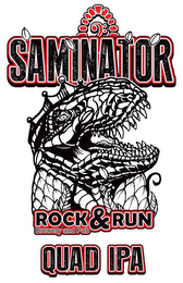 SAMINATOR QUAD I.P.A. ROCK & RUN BREWERY AND PUB logo