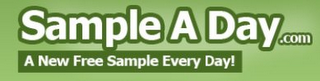 SAMPLE A DAY .COM A NEW FREE SAMPLE EVERY DAY! logo