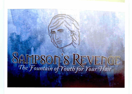 SAMPSON'S REVENGE THE FOUNTAIN OF YOUTH FOR YOUR HAIR logo