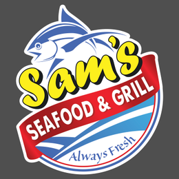 SAM'S SEAFOOD & GRILL ALWAYS FRESH logo