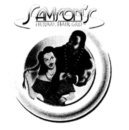 SAMSON'S HERBAL HAIR GRO logo