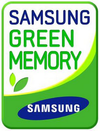 SAMSUNG GREEN MEMORY SAMSUNG logo