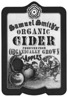 SAMUEL SMITH'S ORGANIC CIDER PRODUCED FROM ORGANICALLY GROWN APPLES logo
