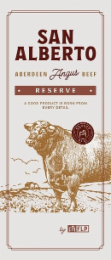 SAN ALBERTO ABERDEEN ANGUS BEEF RESERVE A GOOD PRODUCT IS BORN FROM  EVERY DETAIL  GRADED BEEF  BY FLP logo