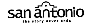 SAN ANTONIO THE STORY NEVER ENDS logo