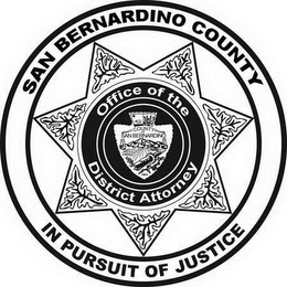 SAN BERNARDINO COUNTY IN PURSUIT OF JUSTICE OFFICE OF THE DISTRICT ATTORNEY logo