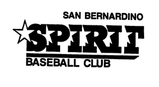 SAN BERNARDINO SPIRIT BASEBALL CLUB logo