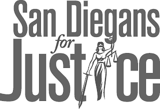 SAN DIEGANS FOR JUSTICE logo