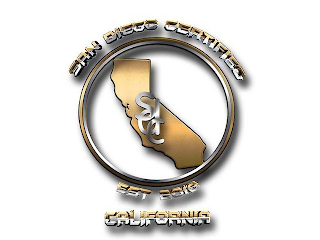 SAN DIEGO CERTIFIED / SDC / EST 2018 / CALIFORNIA logo