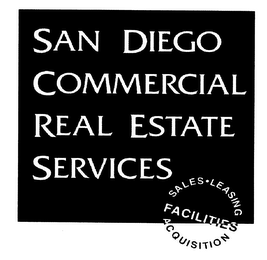 SAN DIEGO COMMERCIAL REAL ESTATE SERVICES FACILITIES SALES LEASING ACQUISITION logo