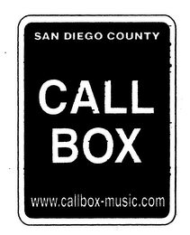 SAN DIEGO COUNTY CALL BOX WWW.CALLBOX-MUSIC.COM logo