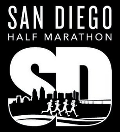 SAN DIEGO HALF MARATHON SD logo