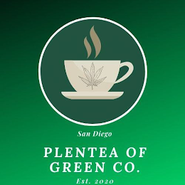 SAN DIEGO PLENTEA OF GREEN CO. EST. 2020 logo