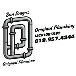 SAN DIEGO'S OP ORIGINAL PLUMBER ORIGINAL PLUMBING LIC# 1085592 619.957.4244 logo