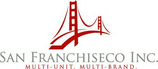 SAN FRANCHISECO INC. MULTI-UNIT. MULTI-BRAND.