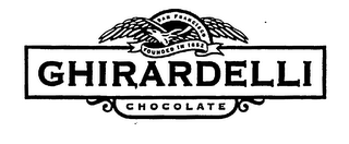 SAN FRANCISCO FOUNDED IN 1852 GHIRARDELLI CHOCOLATE logo