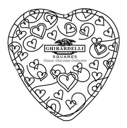 SAN FRANCISCO FOUNDED IN 1852 GHIRARDELLI CHOCOLATE SQUARES CLASSIC CHOCOLATE COLLECTION logo