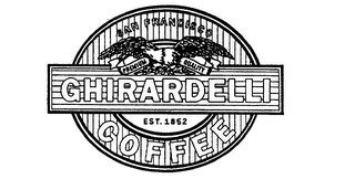 SAN FRANCISCO PREMIUM QUALITY GHIRARDELLI EST. 1852 COFFEE logo