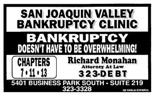 SAN JOAQUIN VALLEY BANKRUPTCY CLINIC logo