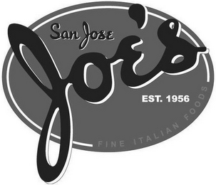 SAN JOSE JOE'S EST. 1956 FINE ITALIAN FOODS logo