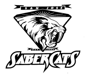 SAN JOSE SABERCATS EST. 1995 logo