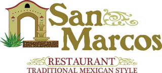 SAN MARCOS RESTAURANT TRADITIONAL MEXICAN STYLE logo