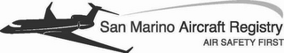 SAN MARINO AIRCRAFT REGISTRY AIR SAFETY FIRST logo
