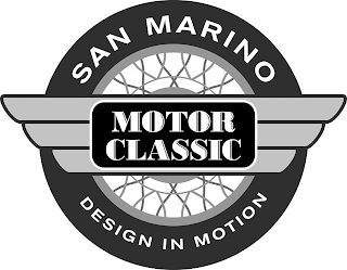 SAN MARINO MOTOR CLASSIC DESIGN IN MOTION logo