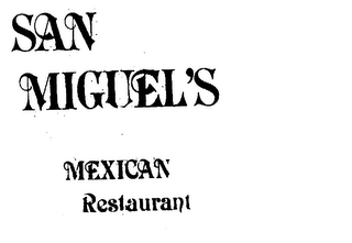 SAN MIGUEL'S MEXICAN RESTAURANT logo