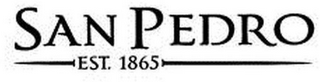 SAN PEDRO EST. 1865 logo