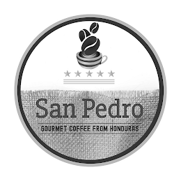 SAN PEDRO GOURMET COFFEE FROM HONDURAS logo
