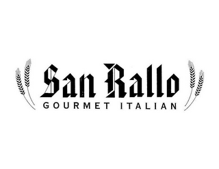 SAN RALLO GOURMET ITALIAN logo