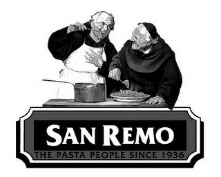 SAN REMO THE PASTA PEOPLE SINCE 1936 logo