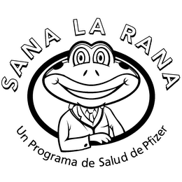 SANA LA RANA UN PROGRAMA DE SALUD DE PFIZER logo