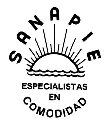 SANAPIE ESPECIALISTAS EN COMODIDAD logo
