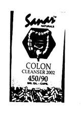 SANAR NATURALS ACTIVE NATURAL FIBERS COLON CLEANSER 2002 logo