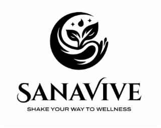 SANAVIVE SHAKE YOUR WAY TO WELLNESS logo