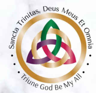 SANCTA TRINITAS, DEUS MEUS ET OMNIA ···TRIUNE GOD BE MY ALL ··· logo