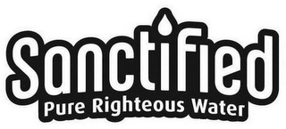 SANCTIFIED PURE RIGHTEOUS WATER logo