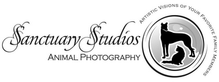 SANCTUARY STUDIOS ANIMAL PHOTOGRAPHY ARTISTIC VISIONS OF YOUR FAVORITE FAMILY MEMBERS logo