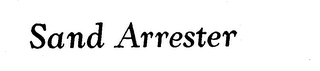 SAND ARRESTER logo